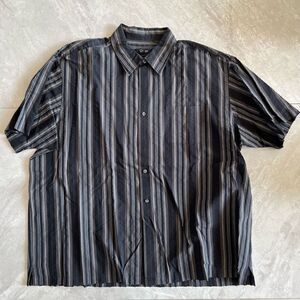 Van Heusen Grey Stripped Collared Button Up